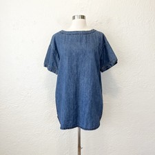 BDG Urban Outfitters Tunic Top Oversized Blue Denim XS