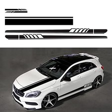 Universal Racing Stripes Car Stickers Sport Stripes DIY Styling Black