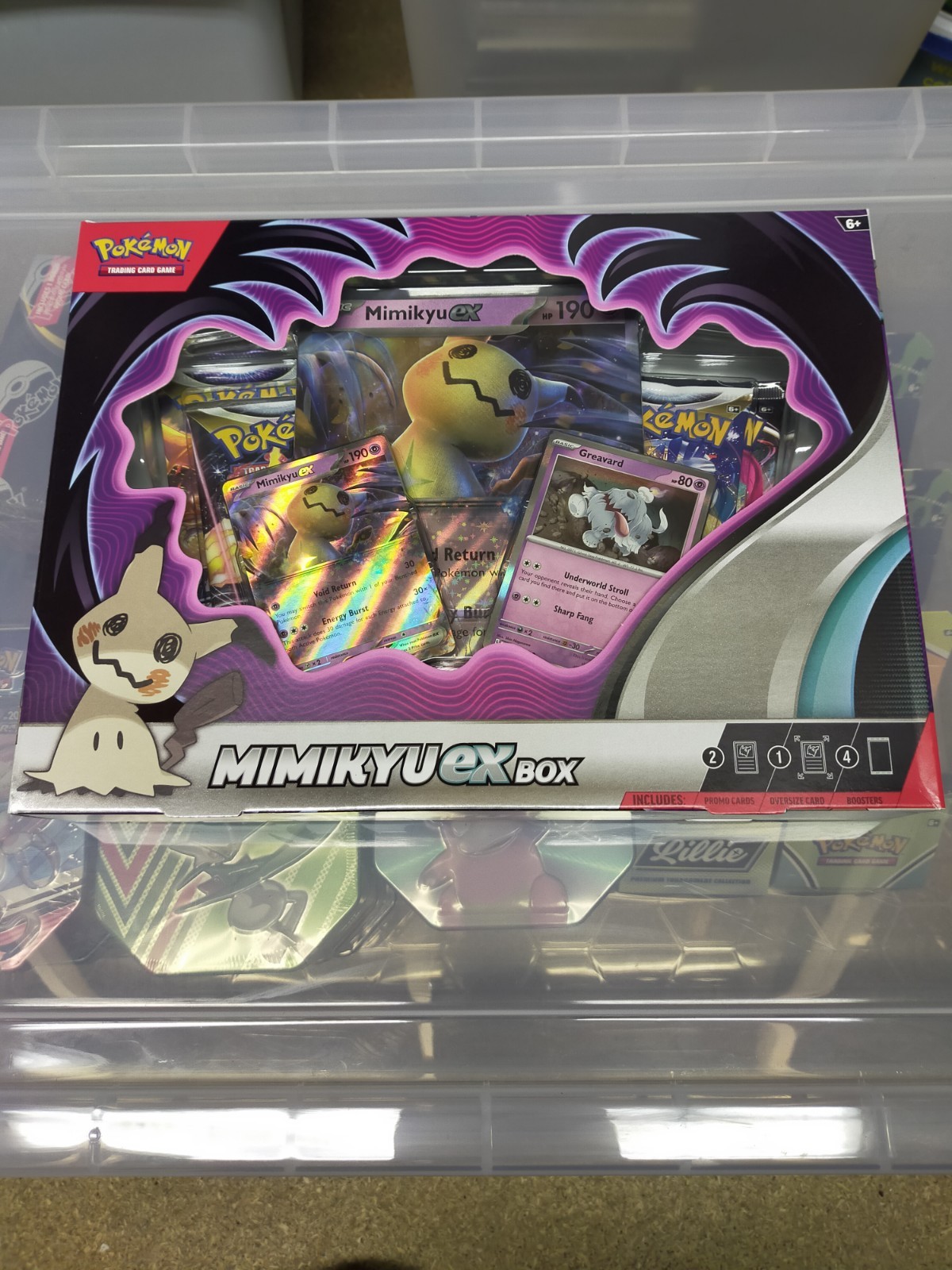 Pokemon Mimikyu EX TCG Collection Box Brand New and Sealed