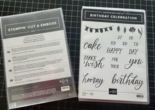 Stampin  Up BIRTHDAY CELEBRATION Photopolymer Stamp Set  Dies Birthday BUNDLE
