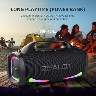 ZEALOT 120W Bluetooth Speaker Waterproof Portable | eBay