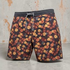 Captain Fin Men's Floral Print Swim Trunks