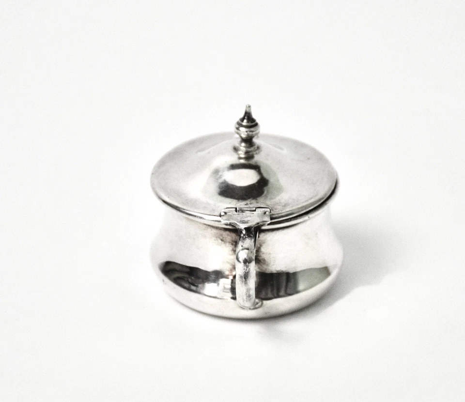 Olla de mostaza de plata de ley Birmingham 1934 por James Walter Tiptaft Foto 4 de 4