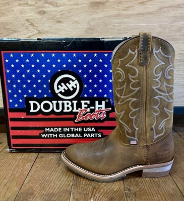 Double-H Dylan Work Western Boots EH SR Men s 9D DH1552