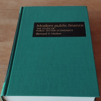 Richard D. Irwin, Inc.: Modern Public Finance   Herber, 3. Aufl. 1975, geb., EN