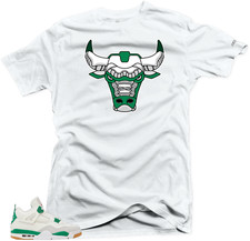 Shirt To Match Jordan 4 Pine Green Snelos Bull Unisex Match Sneaker tee