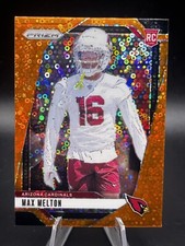 2024 Panini Prizm Max Melton RC Orange Disco Prizm #376 Arizona Cardinals