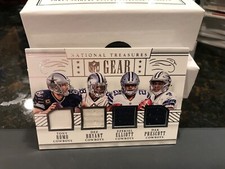 National Treasures NFL Gear Cowboys Bryant Elliott Romo Prescott 87/99 2016