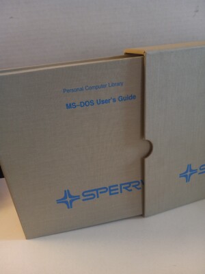 MS-DOS User's Guide Sperry 1985 Rev. 2 Personal Computer System