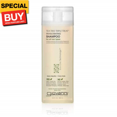 Tea Tree Triple Treat Invigorating Shampoo - Cooling Peppermint, Eucalyptus & Ro