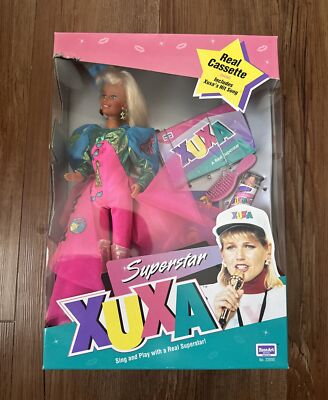 Rare Vintage 1993 Rose Art Superstar Xuxa Doll #22000 Cassette