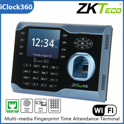 ZKTeco iClock360 Time Attendance Machine RFID TCP/IP Fingerprint Access Control