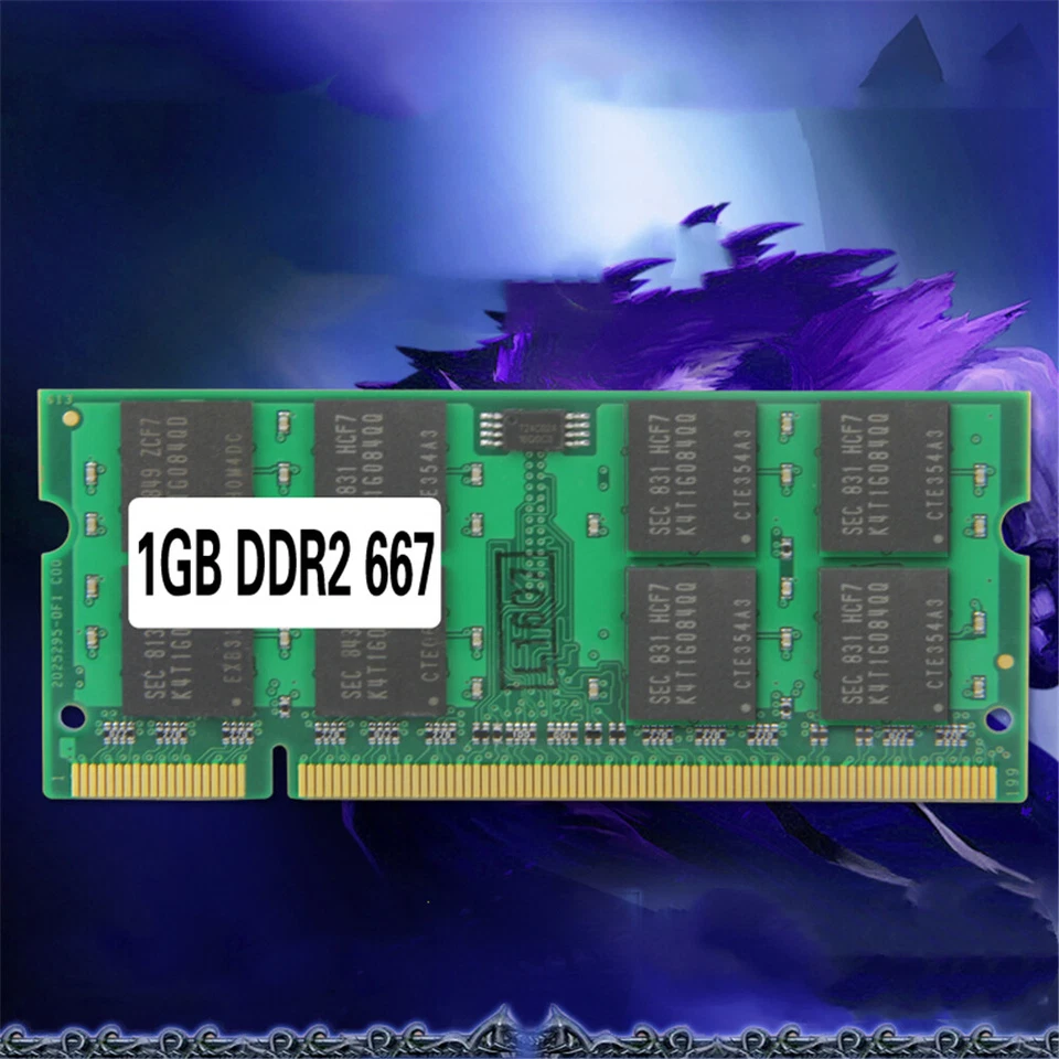 Laptop Memory Ram SO-DIMM PC2-5300 DDR2 667 MHz 200PIN 2GB / DDR2 667 PC2-5300 - Image 2 of 2