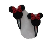 Girls Hair Clips Barrettes, Minnie clip ons