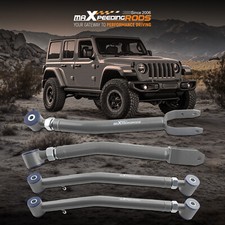 Adjustable Upper & Lower Front Control Arms 2-4" For 2018-2025 Jeep Wrangler JL