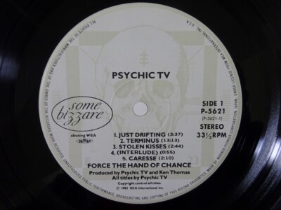Psychic TV Force The Hand Of Chance WEA P-5621~2 Japan VINYL LP | eBay