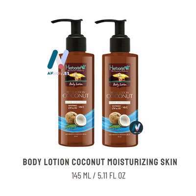 HERBORIST BALI Natural Body Lotion Coconut Moisturizing Smooth Brightens Skin 2X