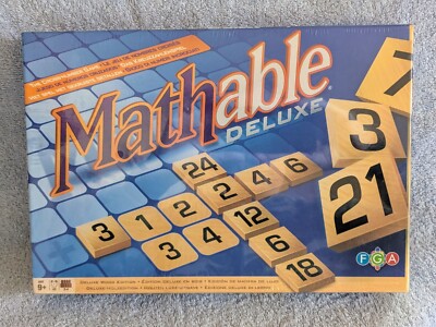 Mathable Deluxe Wood Edition Cross-Number Board Game New  Ages 9+ 2-4 Players