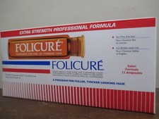 Folicure Treatment For Fine or Thinning Hair - 12 Ampoules 0.23 fl oz each vials