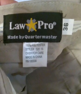 Law Pro Quartermaster Mens' Poly Twill 4 pocket trousers Size 36W