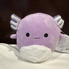 Squishmallows Monica the Axolotl with Fur Belly 7 NWT