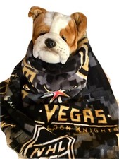 DOG SIZE FLEECE BLANKETS, Pet Blanket Travel Throw Cover GOLDEN KNIGHTS- DIGITAL