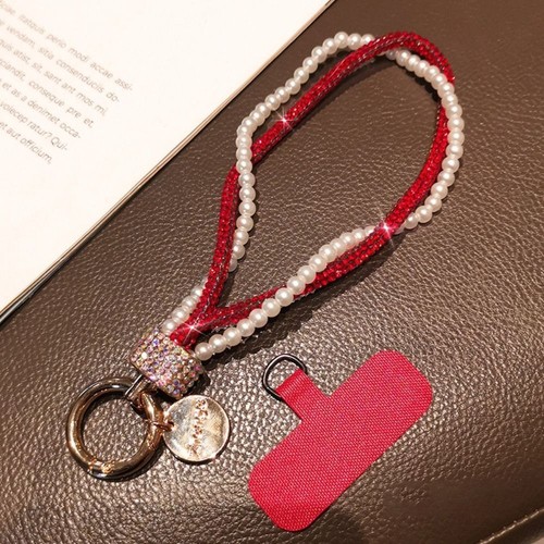 Glitter Phone Wrist Straps Keychain Anti-lost Wrist Rope Phone Accessories - Photo 7 sur 19