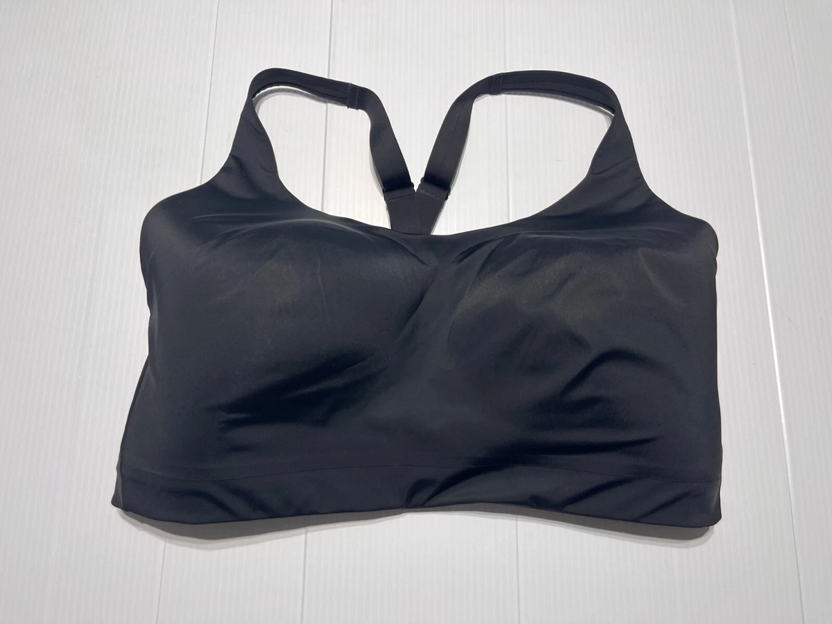 Athleta Sports Bra Size 40F Black Lined Wirefree (S14)