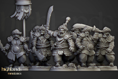 Khazarische Krieger, Tabletop Wargames DnD Fantasy Stamm Oger Krieger Miniatur