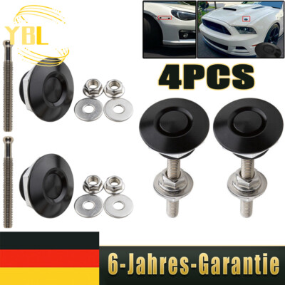 Universal Motorhaubenschloss Haube Pin Bonnet Lock Quick Release Push Button