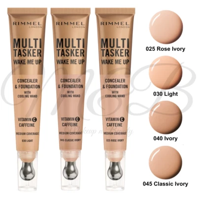 Rimmel Multi-Tasker Wake Me Up Concealer & Foundation 20ml *Farbton wählbar* NEU