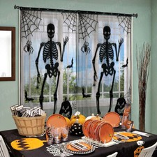Halloween Funny Skull Door Curtain Halloween Door Curtain Decoration