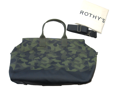 NWoT Rothy's The Weekender in Olive Camo Large Duffle w/ Strap