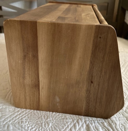 The Pioneer Woman Bread Box Floral Acacia Wood Farmhouse Country Storage Decor - Picture 3 of 10