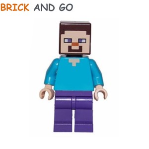 steve minecraft lego minifigure