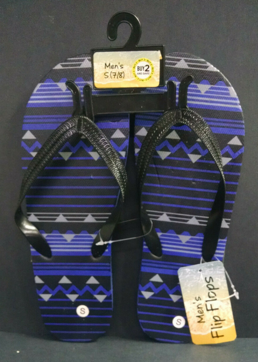 Lotto di 2 Infradito Dolgen Foam Uomo Blu Grigio Taglia Small (7 8) 20291605