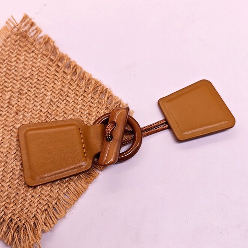 PU Leather Horn Imitation Horn Toggle Buttons For Coat Jacket Decor Sewing Craft - Picture 4 of 11