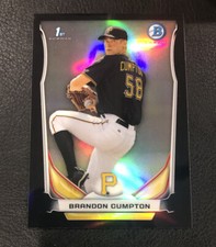 2014 Bowman Chrome Brandon Cumpton Black Refractor /99 BCP81