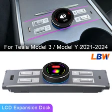 Car LCD Intelligent Control Expansion Dock Type-C For Tesla Model 3 Y 2021-2024