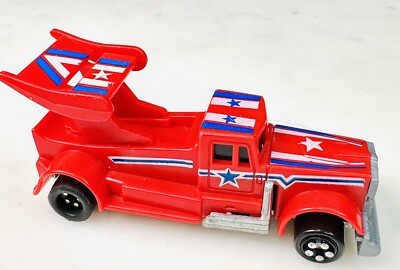 1980 Kidco Burnin' Key Cars Red Semi Tractor Truck Drag Racing *No Key* Vintage