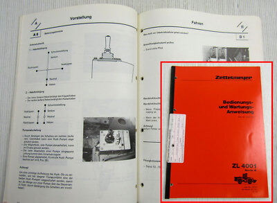 Zettelmeyer ZL 4001 Serie B Lader Bedienungsanleitung Betrieb und Wartung 2/1986