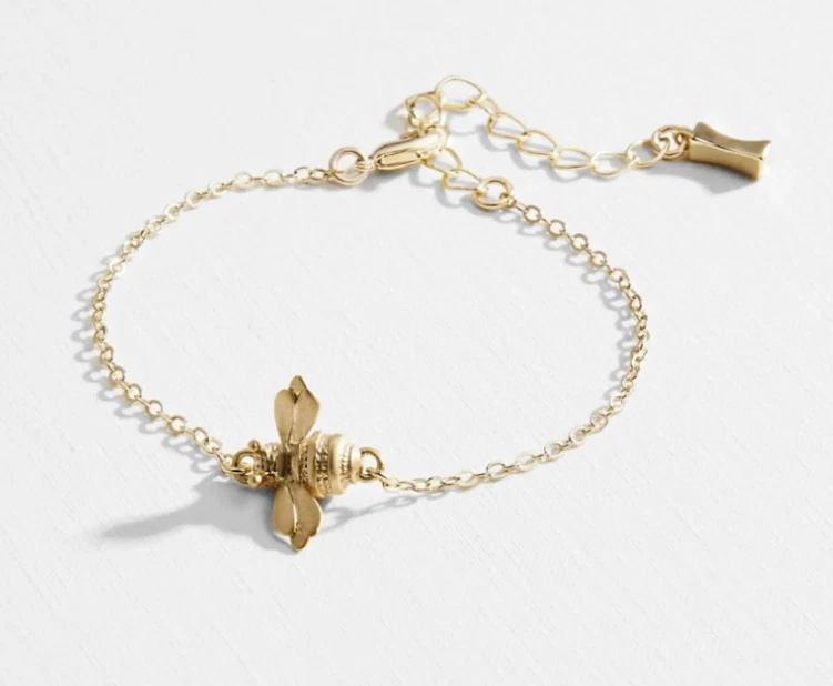 TED BAKER BEEDINA BUMBLE BEE BRACELET GOLD TONE BOXED RRP 35