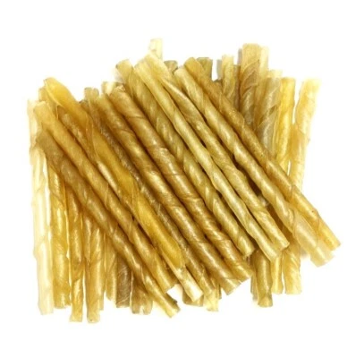 MALTBYS' STORES 1904 LIMITED Rawhide Twists 100 9-10mm Natural Dog Chews Treats From Maltbys' Stores 1904 Ltd