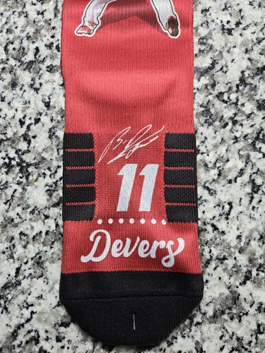 Rafael Devers Boston Red Sox MLBPA Men's Strideline Crew Socks: M/L 8-12 - Picture 2 of 6