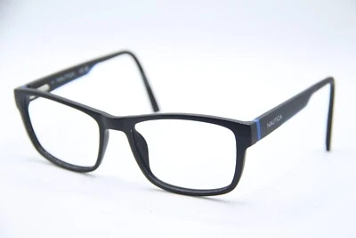 NEW NAUTICA N8175 005 MATTE BLACK BLUE AUTHENTIC DESIGNER FRAMS EYEGLASSES 58-18