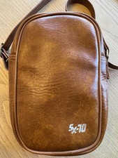 Vintage Polaroid SX-70 Folding Camera Bag Brown Crossbody Zippered Pouch Retro