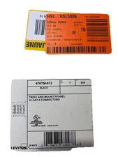 NEW Leviton Twist & Mount Patch Panel, 12-Port, Cat6 (476TM-612)