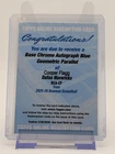 COOPER FLAGG 2025-26 BOWMAN CHROME ROOKIE AUTO BLUE GEOMETRIC REFRACTOR RC /150