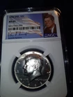 1966 SMS Silver Kennedy Half Dollar Ms.67 Signed by John F Kennedy NGC Certified