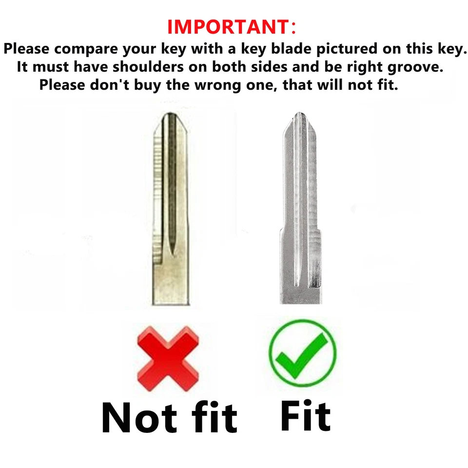 Repuesto de carcasa de 2 llaveros para Mitsubishi Endeavor Outlander Mirag Blade Foto 2 de 4